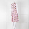 Prada Pink Silk 'Robot' Dress With Drawstring Hem