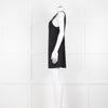 Free People Black Cotton Linen Blend Sleeveless Scoop Back Mini Dress