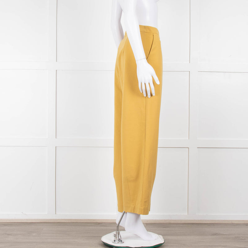 Sarah Pacini Mustard Wide Leg Trousers