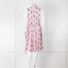 Prada Pink Silk 'Robot' Dress With Drawstring Hem