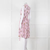 Prada Pink Silk 'Robot' Dress With Drawstring Hem