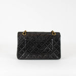 Chanel Vintage Black Classic Medium Double  Flap Shoulder Bag