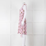 Prada Pink Silk 'Robot' Dress With Drawstring Hem