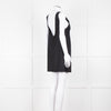 Free People Black Cotton Linen Blend Sleeveless Scoop Back Mini Dress