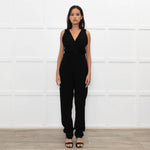 Maje Black Sleeveless Jumpsuit