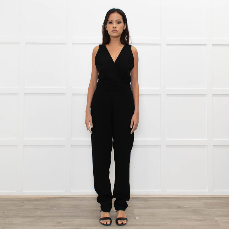 Maje Black Sleeveless Jumpsuit