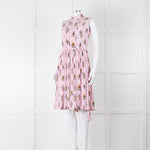 Prada Pink Silk 'Robot' Dress With Drawstring Hem