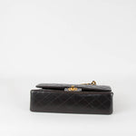 Chanel Vintage Black Classic Medium Double  Flap Shoulder Bag