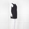 Free People Black Cotton Linen Blend Sleeveless Scoop Back Mini Dress