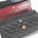 Chanel Vintage Black Classic Medium Double  Flap Shoulder Bag