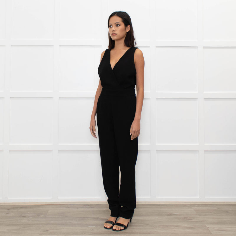 Maje Black Sleeveless Jumpsuit