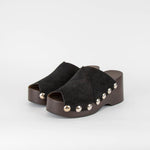Ganni Black Studded Mules