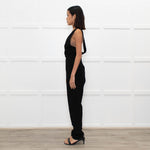 Maje Black Sleeveless Jumpsuit