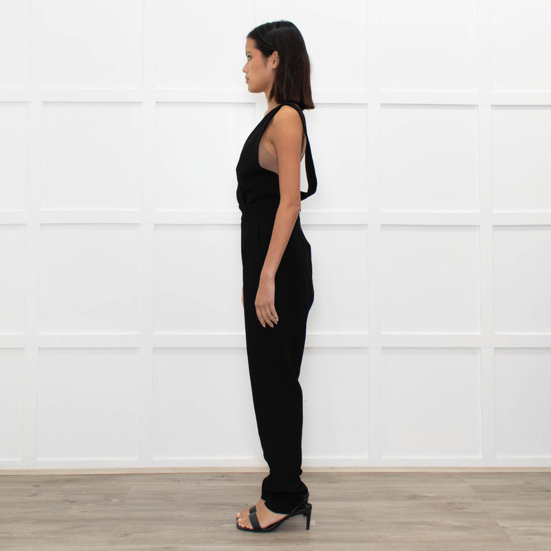 Maje Black Sleeveless Jumpsuit