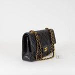 Chanel Black Lambskin Classic Flap Shoulder Bag