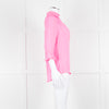 Pom Lampson Hot Pink Silk Frill Trim Sleeve Blouse