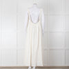 Farm Rio White Linen Maxi Strap Dress