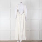 Farm Rio White Linen Maxi Strap Dress