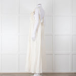 Farm Rio White Linen Maxi Strap Dress