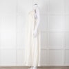 Farm Rio White Linen Maxi Strap Dress