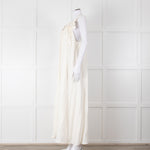 Farm Rio White Linen Maxi Strap Dress