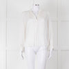 Zadig & Voltaire Cream Satin Blouse