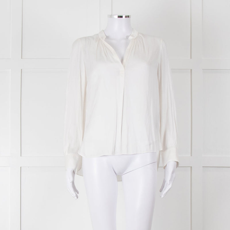Zadig & Voltaire Cream Satin Blouse