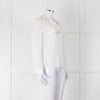 Zadig & Voltaire Cream Satin Blouse