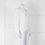 Zadig & Voltaire Cream Satin Blouse