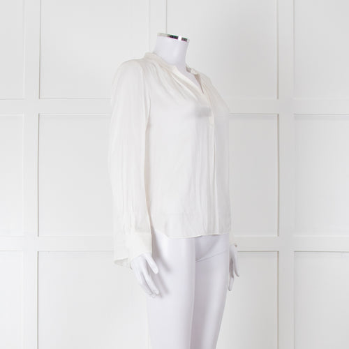 Zadig & Voltaire Cream Satin Blouse