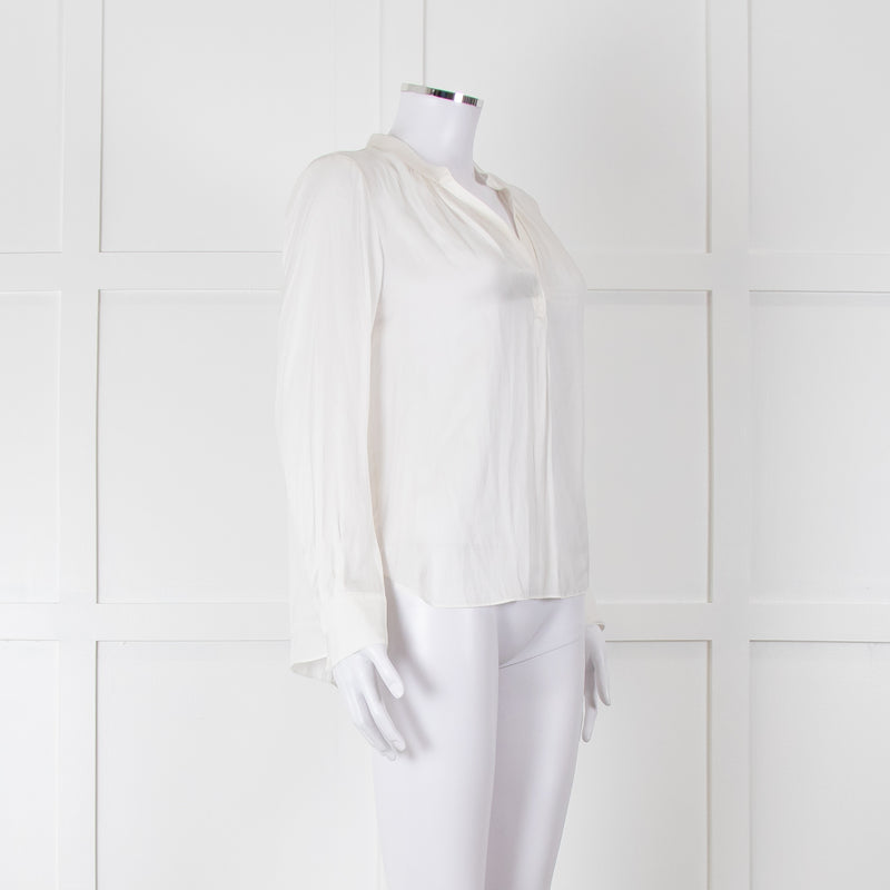 Zadig & Voltaire Cream Satin Blouse