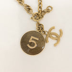 Chanel Champagne Gold CC No.5 Bracelet