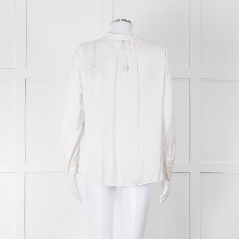 Zadig & Voltaire Cream Satin Blouse