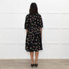 Preen By Thornton Bregazzi Black Pink Floral Midi Dress