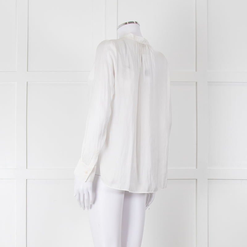 Zadig & Voltaire Cream Satin Blouse