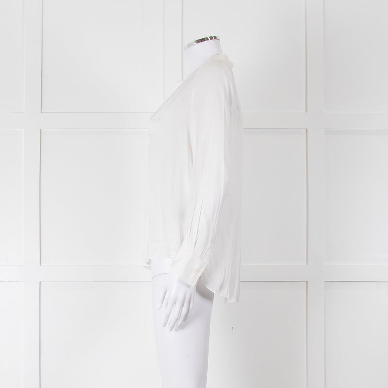 Zadig & Voltaire Cream Satin Blouse