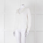 Zadig & Voltaire Cream Satin Blouse