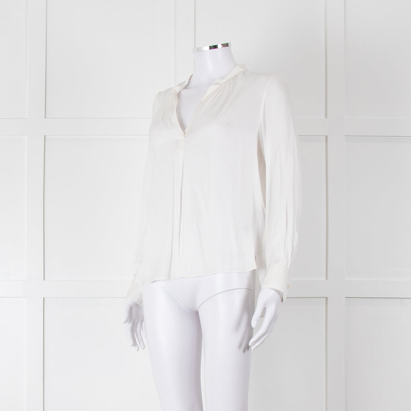 Zadig & Voltaire Cream Satin Blouse
