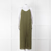 Scotch and Soda Khaki Plisse Maxi Dress
