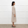 Fabiana Filippi Beige Chain Trim Merino Wool Knit Dress