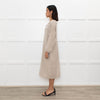 Fabiana Filippi Beige Chain Trim Merino Wool Knit Dress
