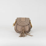 Chloe Grey Hudson Small Suede Shoulder Bag