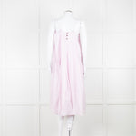 Free People Pale Pink Spaghetti Straps Cotton Sundress