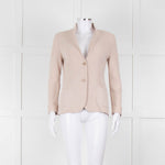 Falconeri Beige Knit Single Breasted Jacket