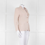 Falconeri Beige Knit Single Breasted Jacket