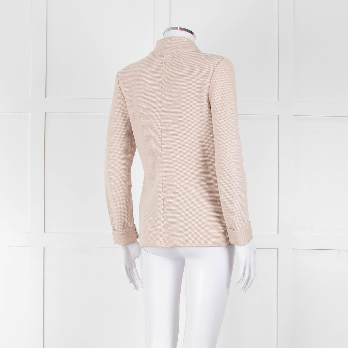 Falconeri Beige Knit Single Breasted Jacket