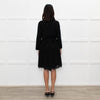 Diane Von Furstenberg Black Embellished Half Lace Wrap Dress