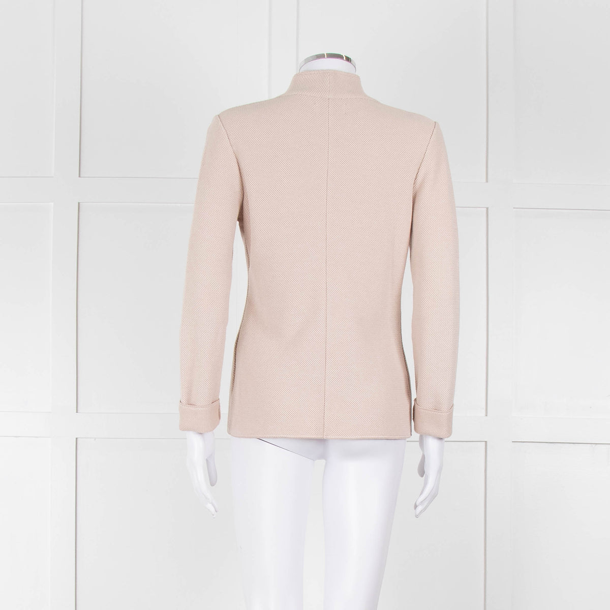 Falconeri Beige Knit Single Breasted Jacket