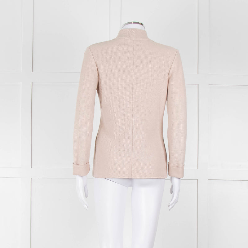 Falconeri Beige Knit Single Breasted Jacket