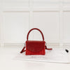 Wicker Wings Red Wicker Crossbody With Red Leather Flap